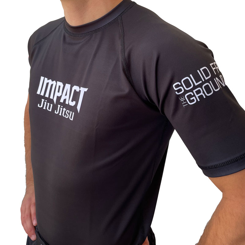 Impact Rashguard – Short Sleeve – Black – Impact Jiu Jitsu